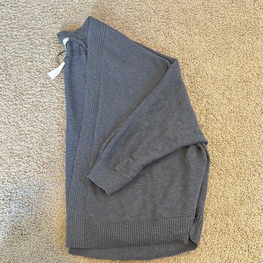 Loft Gray Open Cardigan